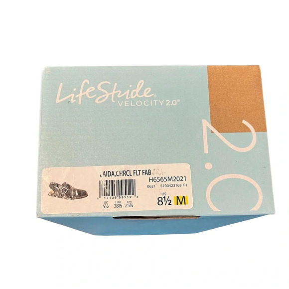 NIB Lifestride Zaida Charcoal Gray Fabric Flat 8.5 New in Box - Picture 6 of 8